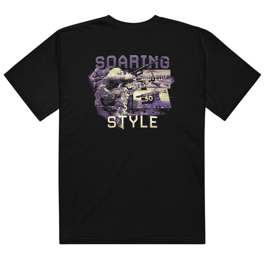 "SOARING IN STYLE 50" BLACK TEE