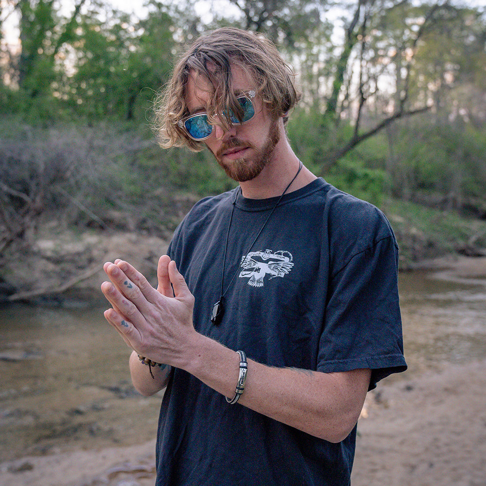 "MIDNIGHT FLIGHT" BLACK TEE